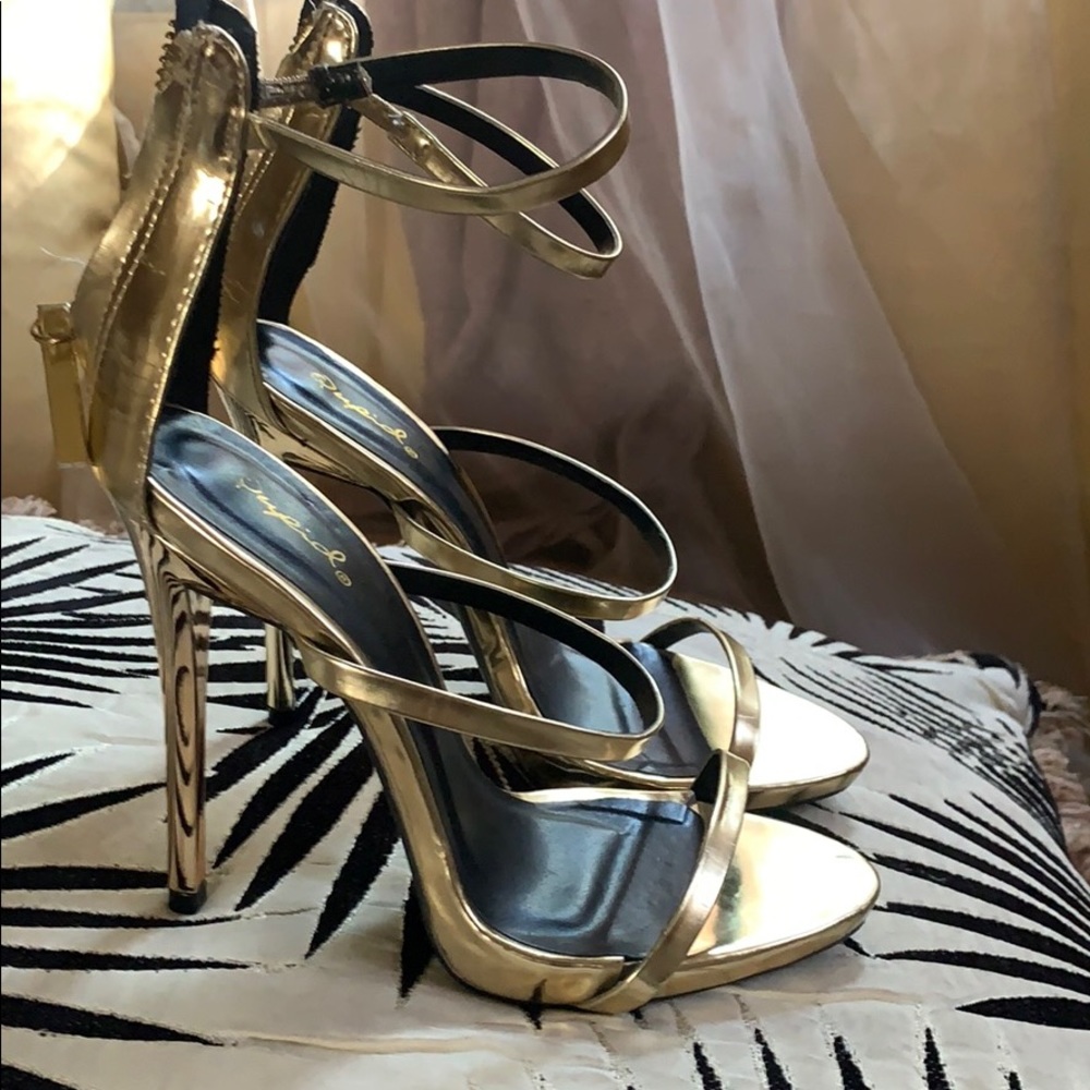 Gold heels